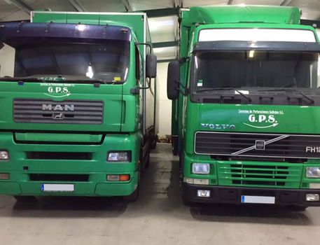 G.P.S. Topos camiones de color verde